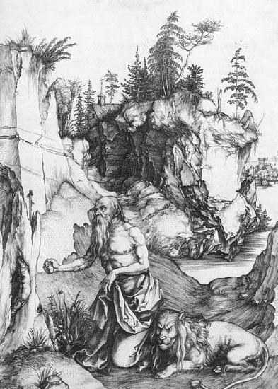 Albrecht Durer St Jerome Penitent in the Wilderness